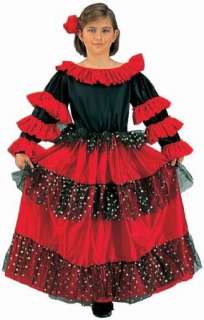  Child Spanish Girls Beauty Costume (Small 4 6): Clothing