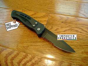 HB Spring Assist SA Black Tactical Lockblade Knife Folder NEW S/A 
