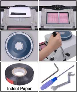 72 Letter PVC Credit Card Embossing & Indent Machine Manual ID 