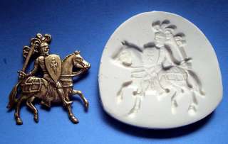 KNIGHT HORSE SHIELD medieval CNS polymer clay mold  