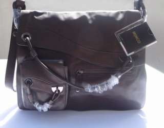 MIMCO Cement Leather Bergman Satchel Bag RRP $450 Handbag  