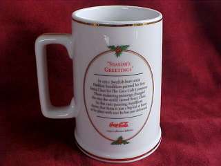 This is a 1996 Collector Edition Seasons Greetings Santa mug. It is 