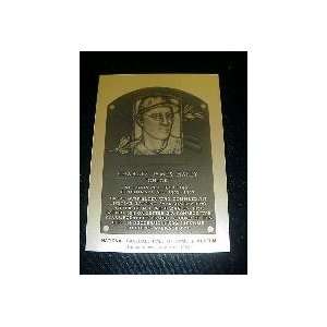 Charles Chick Hafey Cooperstown Hall of Fame Issued Metal Card  