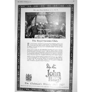  1922 ADVERTISEMENT JOHN HAIG CLUBMANS SCOTCH WHISKY 