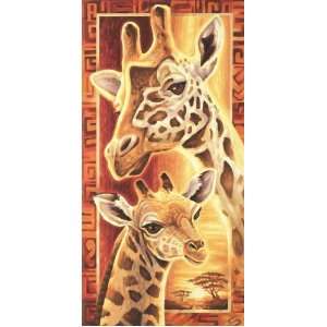  Giraffes Paint By Number Kit: Toys & Games