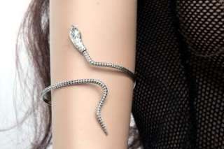 Bali Native Rhodium Snake Armband Arm Bracelet Arm Wrap  