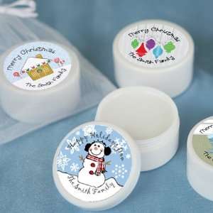  Christmas Lip Balm   Personalized Holiday Party Favors 