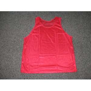 Set of 12 ~ Scrimmage Vests Vests Pinnies Soccer ~ Adult Red  