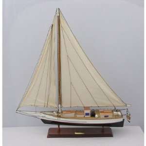  Skipjack Wooden Yacht Model Boat   Painted