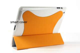 Slim Stand Magnetic Smart Cover Hard Case Protect for Apple iPad 2 