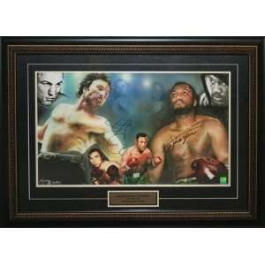  George Chuvalo & Joe Frazier Dual Signed Collage Limited 