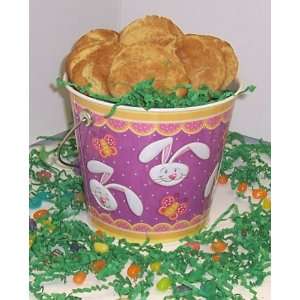 Scotts Cakes 2 lb. Snicker Doodle Cookies in a Purple Bunny Pail 