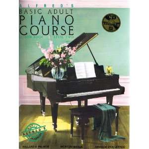 Alfreds Basic Adult Piano Couse Lesson Book Lv 2 with CD 