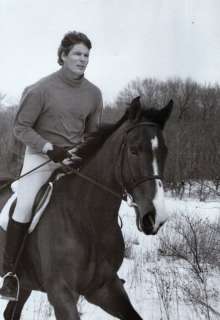 CHRISTOPHER REEVE horse   Picture from a 2000 Book /e  