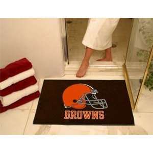  Cleveland Browns Rug   3 X 4 All Star Throw: Sports 