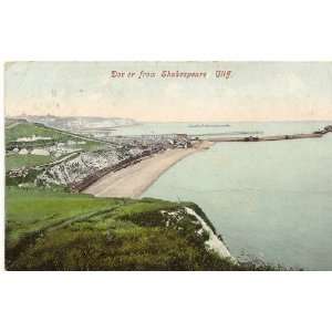   Vintage Postcard View of Dover from Shakespeare Cliff   Dover England