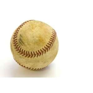  Old Baseball with Scuff Marks and a Clipping Path   Peel 