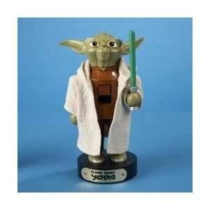  7.5 Star Wars Clone Wars Yoda Wooden Christmas Nutcracker 