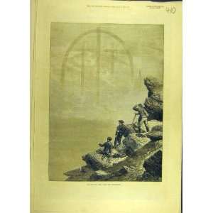 1871 Fog Bow Matterhorn Mountain Social History Print 