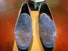 NEW CIRO LENDINI ITALY Handmade Blue Suede Loafer Moccassin EU 43 9.5 