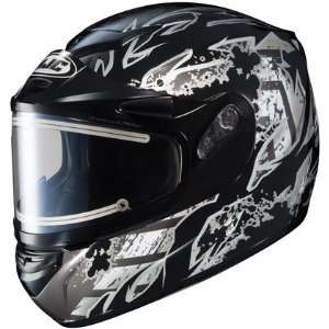  HJC CS R2 Skarr Black Snowmobile Helmet Electric Shield Xs 