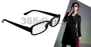Fashion Black Frame DJ Clear Lens Nerd Polite Glasses  