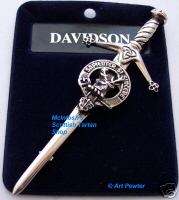 DAVIDSON Clan Crest Kilt pin Scotland Scottish,  