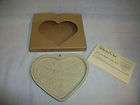 Pampered Chef Anniversary Heart Clay Cookie Mold