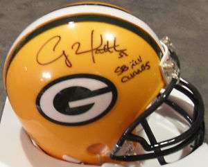 Packers CLAY MATTHEWS Signed Mini Helmet AUTO SB Champs  