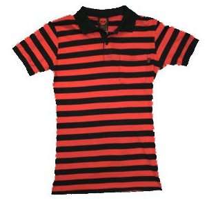  Zero Black Red SS Colar Shirt Size Small: Sports 
