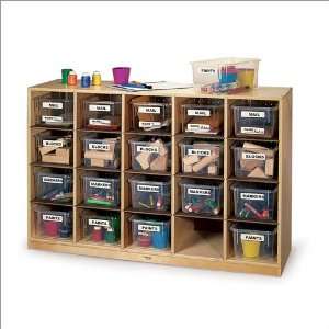 Easy Reach Clear Tote Tray Single Storage Cabinet by Whitney Brothers 