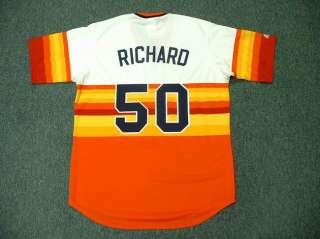 RICHARD Houston Astros Cooperstown Home Jersey MED  