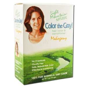   Mountain Hennagray Color & Conditioner for Gray Hair Mahogany 7 oz