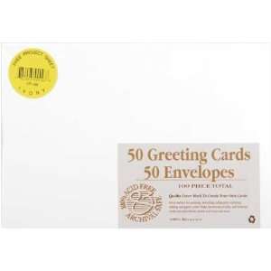    Greeting Cards & Envelopes 5x7, 50/Pkg White