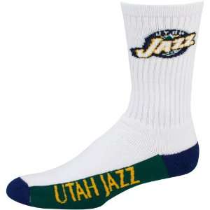   NBA Utah Jazz White Tri Color Team Logo Tall Socks