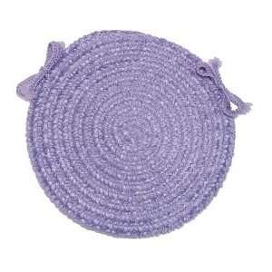   Round Braided Chair Pad (Set of 4) Color Amethyst Furniture & Decor