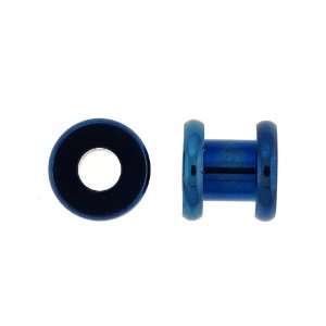  Colorline Flesh Tunnel Plugs   Blue  2g   Sold as a Pair 