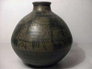 Exceptional Clyde Burt Studio Pottery Vase  