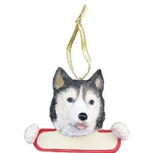 Siberian Husky Dog Santas Pal Christmas Ornament:  Kitchen 