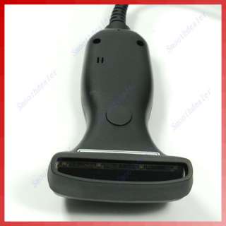 USB 80mm Long CCD Barcode Scanner Bar Code Reader Black  