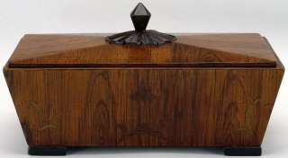 05701: Inlaid Edwardian Rosewood Coffer Box  