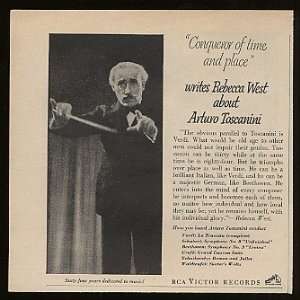  1951 Arturo Toscanini RCA Victor Records Photo Print Ad 