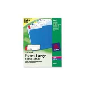 for quick and easy identification with these extra large filing labels 