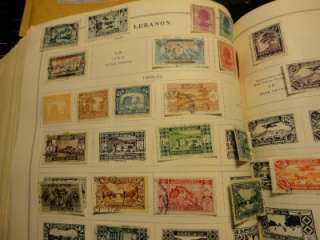 42 LEBANON STAMPS FROM SCOTT INT ALBUM PAGE 1927 1938  