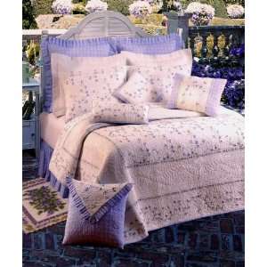  Lavender Trellis King Quilt Bedding
