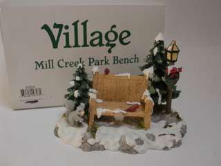 Dept 56 Dickens   Mill Creek Park Bench  