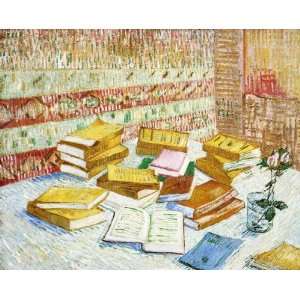   Life with Books, Vincent van Gogh Hand Painted Ar