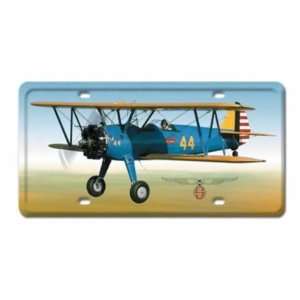  Stearman Aviation License Plate