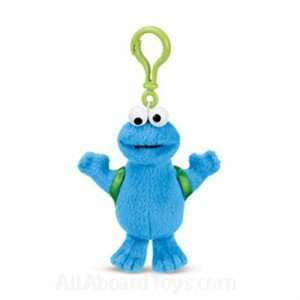    Sesame Street 6 Plush Cookie Monster Backpack Clip: Toys & Games