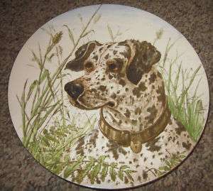 English Setter Victorian Dog Series Cauldon Plate  